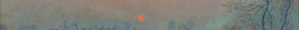 Soleil couchant sur la seine à Lavacourt, effet d'hiver - Claude Monet, 1880
